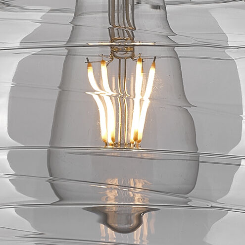 Ballston Athens Deco Swirl 3 Light 12.38 inch Brushed Satin Nickel Cord Hung Multi Pendant Ceiling Light
